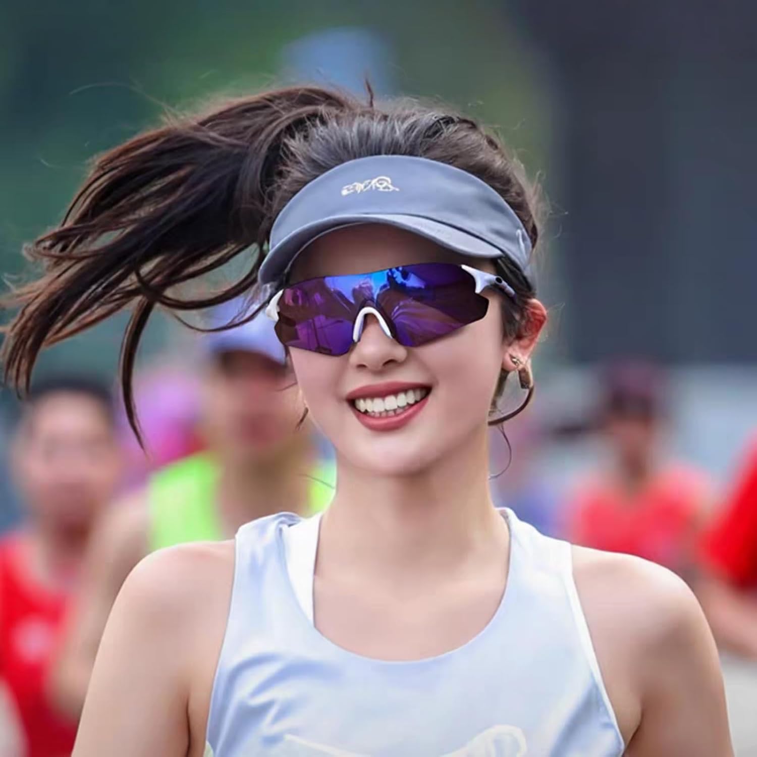 Photochromic Cycling Glasses for Men Women Sports Sunglasses Frame Discoloration HD Bike Glasses
