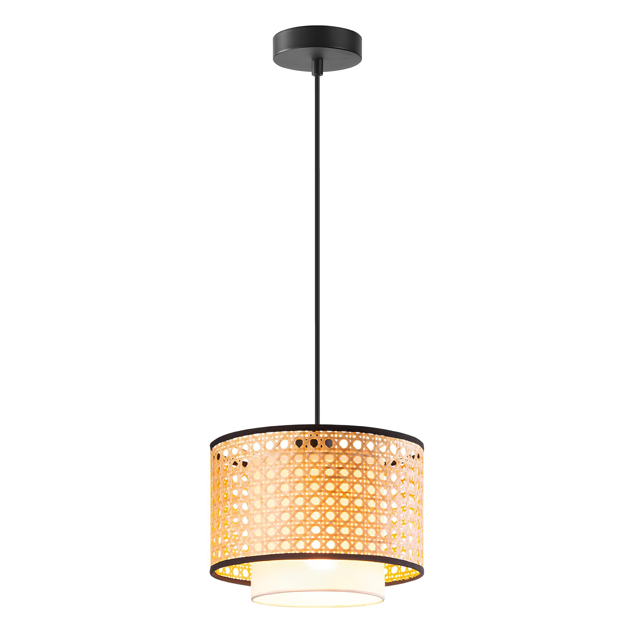 AKWAY Bamboo Pendant Lights - Set of 3 -9