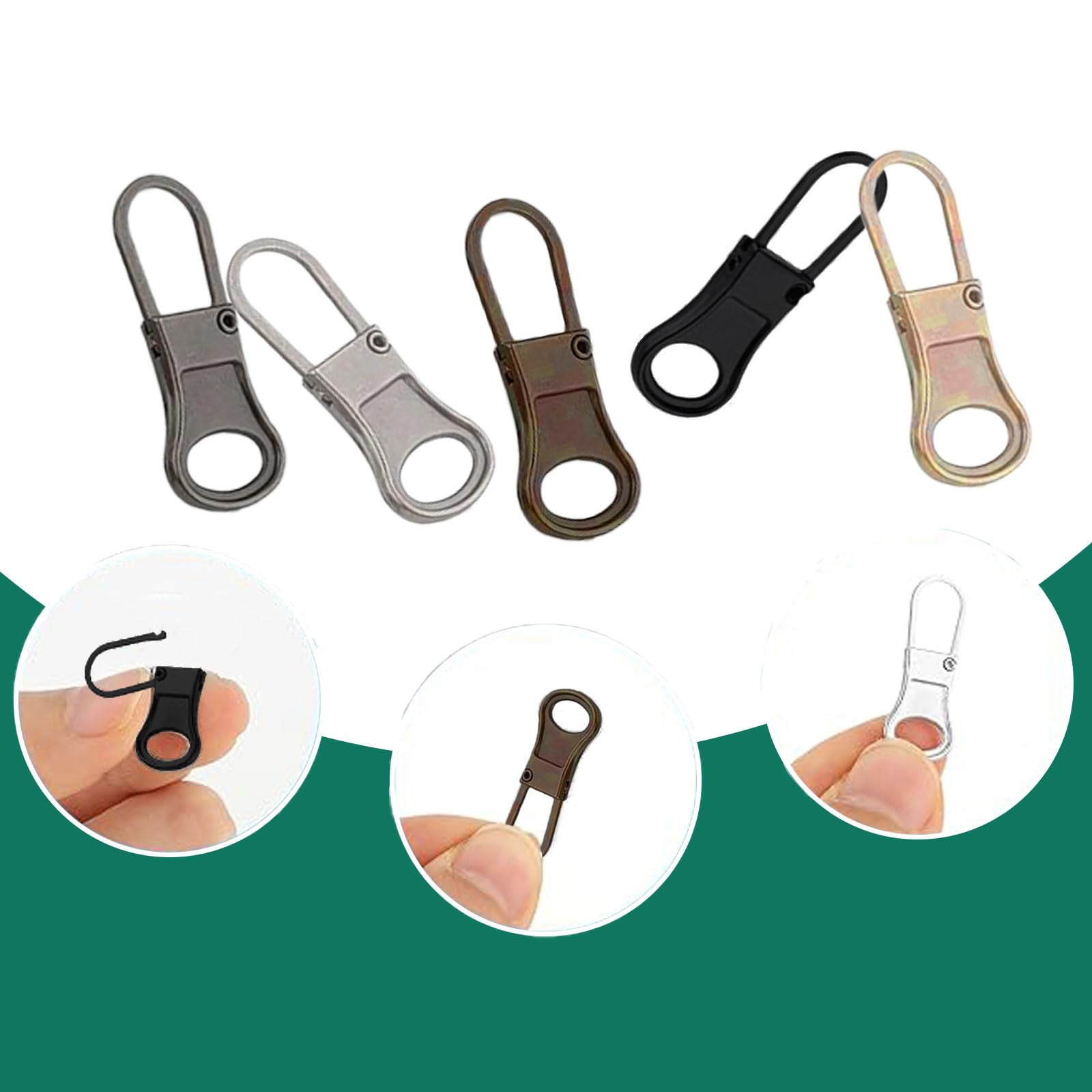Reißverschluss-Reparatur-Set, 14-teilig – Mit Abnehmbaren Zippern & Nylonschnur Für Jacken, Taschen & Mehr