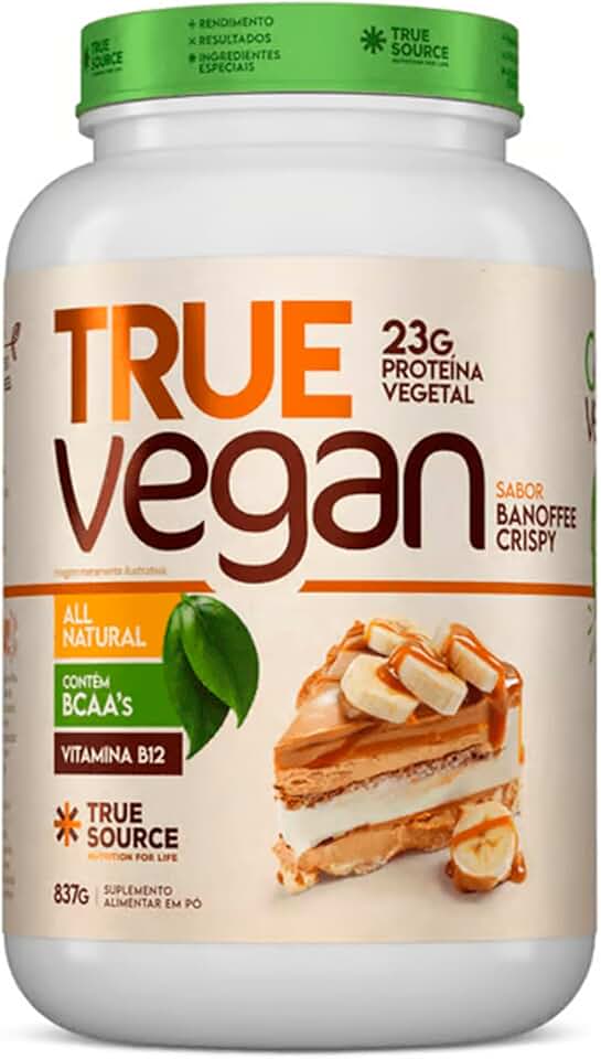 True Vegan Proteína Vegetal (837G) - Sabor Banoffee Crispy - True Source