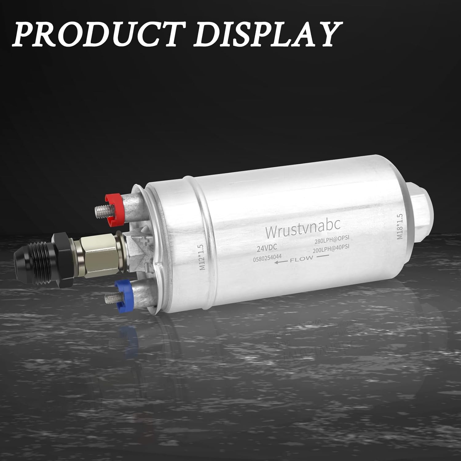External Inline Fuel Pump Electric 300Lph High Flow 24V Universal 0580254044