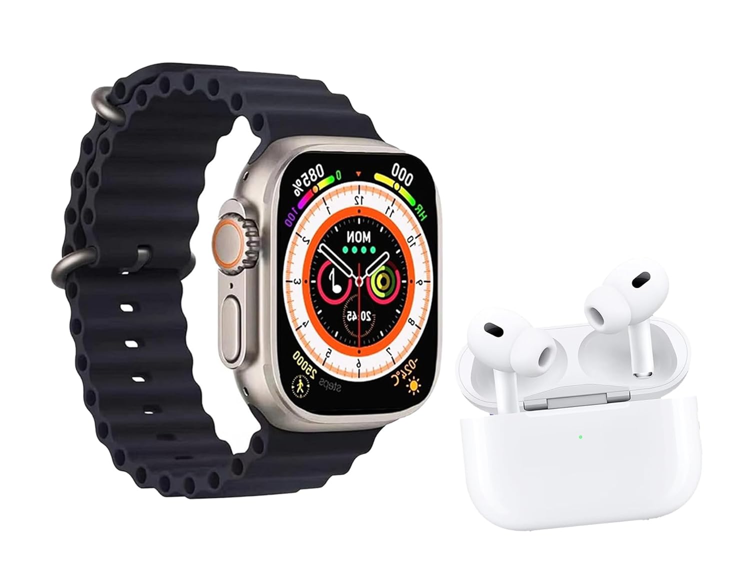 LitVibes Smart Watch & Wireless Earphones Combo Set with 2 Watch Straps 49 mm Display,Bluetooth Calling,Sports Mode,Sleep Tracking,Health/Fitness Tracker,GPS Compatible with All Android & iOS Devices LitVibes Smart Watch & Wireless Earphones Combo Set with 2 Watch Straps 49 mm Display,Bluetooth Calling,Sports Mode,Sleep Tracking,Health/Fitness Tracker,GPS Compatible with All Android & iOS Devices