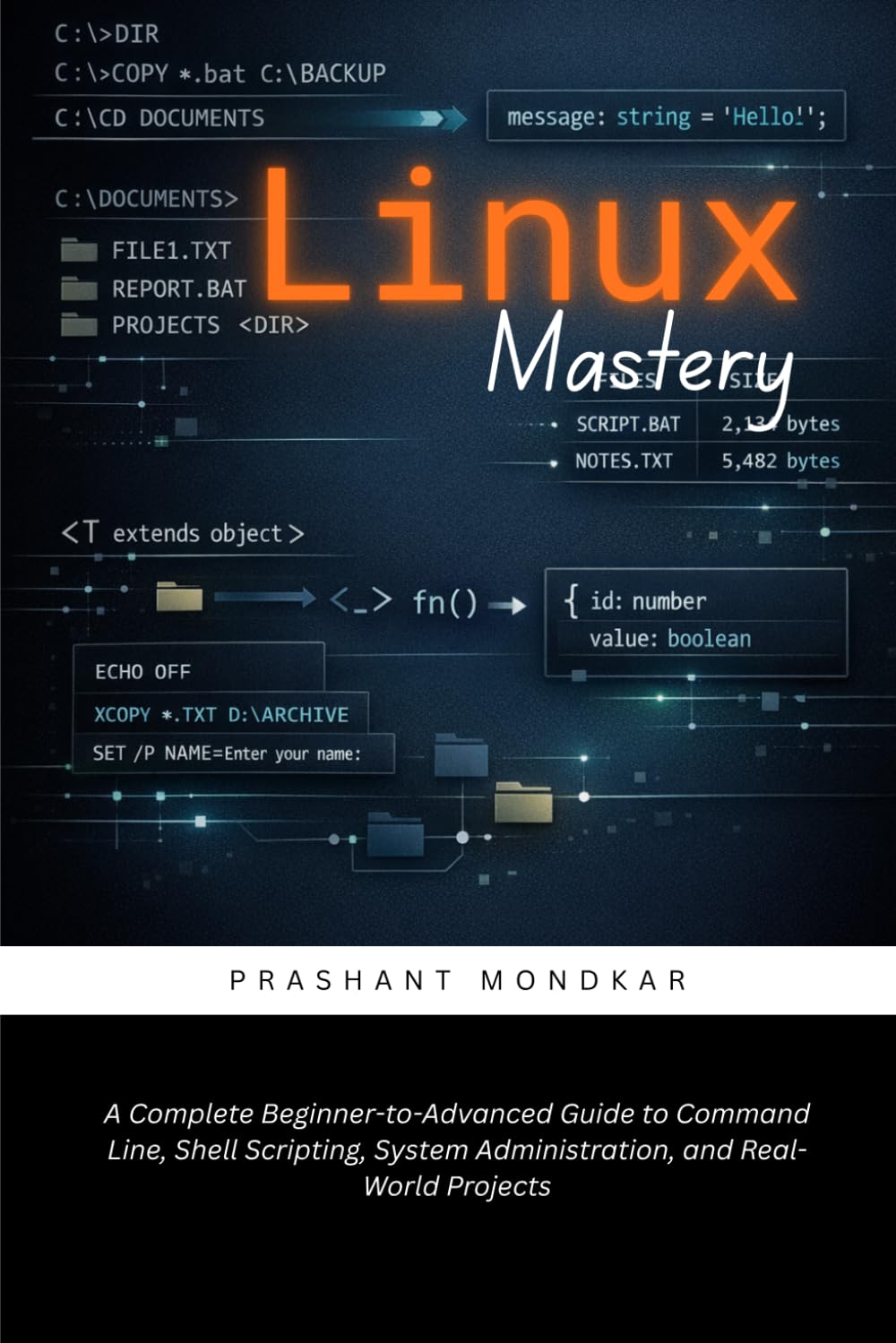 Linux Mastery: A Complete Beginner-to-Advanced Guide to Command Line, Shell Scripting, System Administration, and Real-World Projects