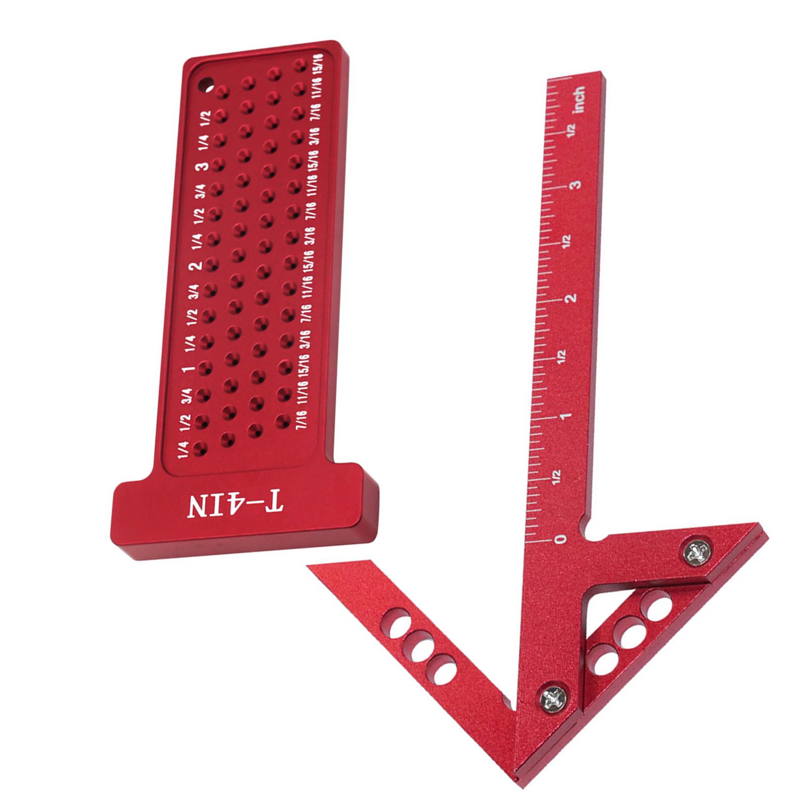 Righello in lega di alluminio con calibro a forma di T Set di strumenti di misurazione precisi per progetti di lavorazione del legno precisi