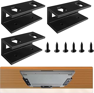 YOYIAG Under Desk Laptop Mount: Carbon Steel Under Desk Laptop Holder with Screw, Under Desk Bracket, Under Table Desk Holder for Laptop, Keyboard, Tablet, Black