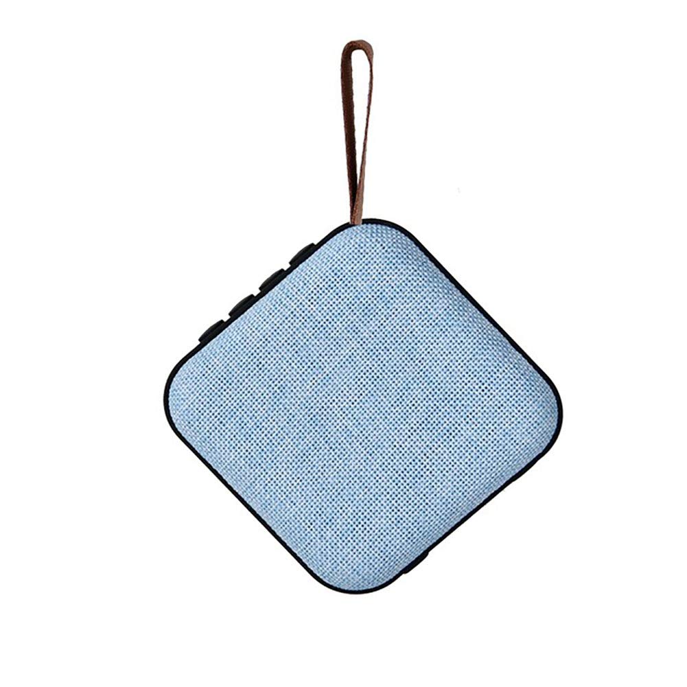 C- Altavoz Bluetooth Portátil Mini Altavoz Inalámbrico Sistema De Sonido 10W Música Estéreo Envolvente Altavoz para Exteriores Soporte FM Tfcard,Azul