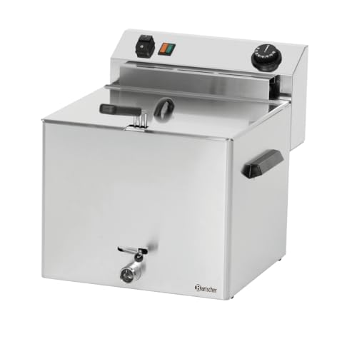Bartscher 162900 Friteuse électrique professionnelle avec robinet à graisse