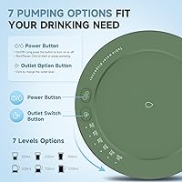 Vista 4 de Dispensador de agua de escritorio para botella de 5 galones, dispensador de agua eléctrico recargable portátil de mesa para jarra de 1 a 5 galones