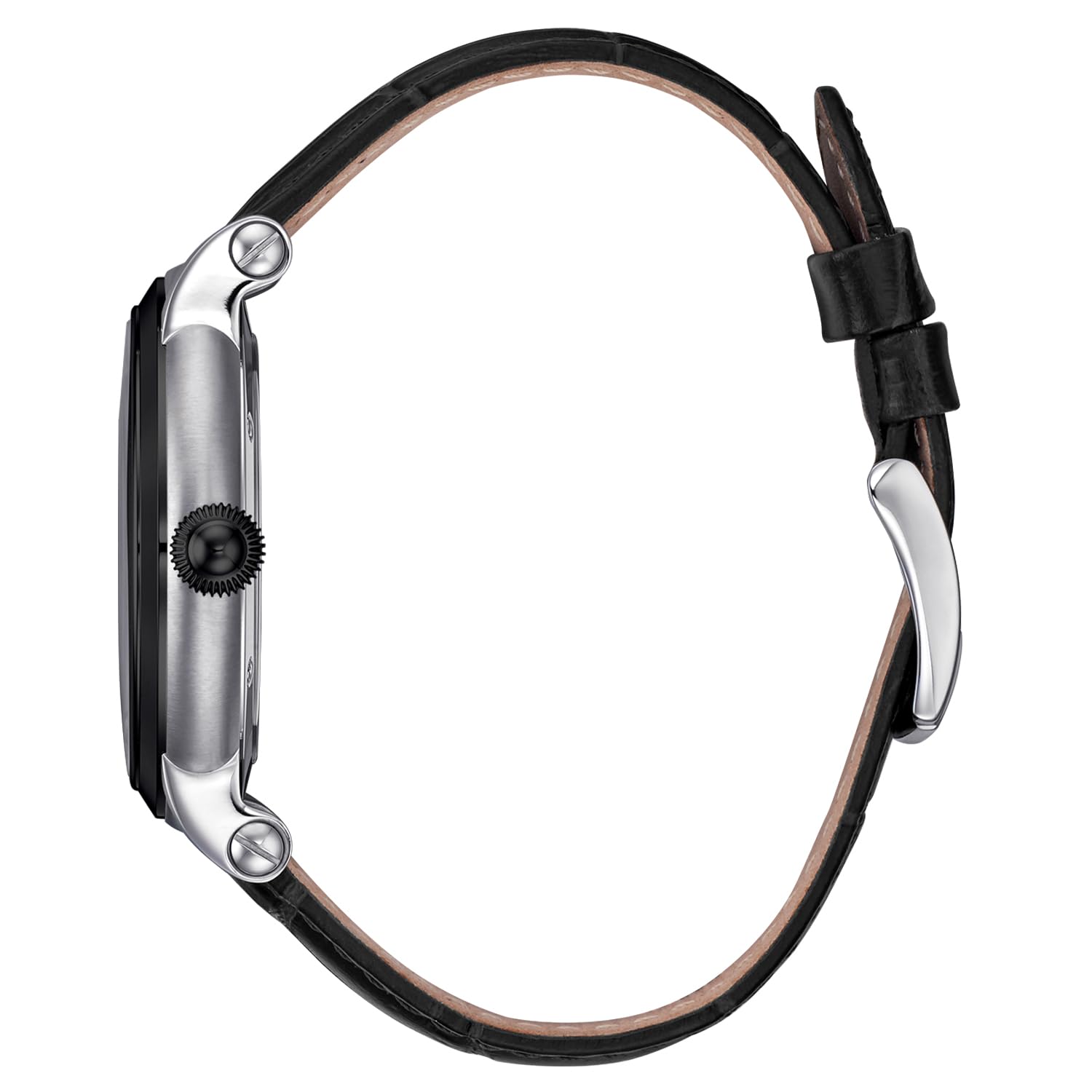 Ambassador Japanische Quarzuhren Für Männer und Frauen – 44MM Klassische Uhr Aus 316L Edelstahl – Mineralglas Mit Saphirbeschichtung – 100M Wasserdichte Armbanduhren Mit Italienischem Lederarmband