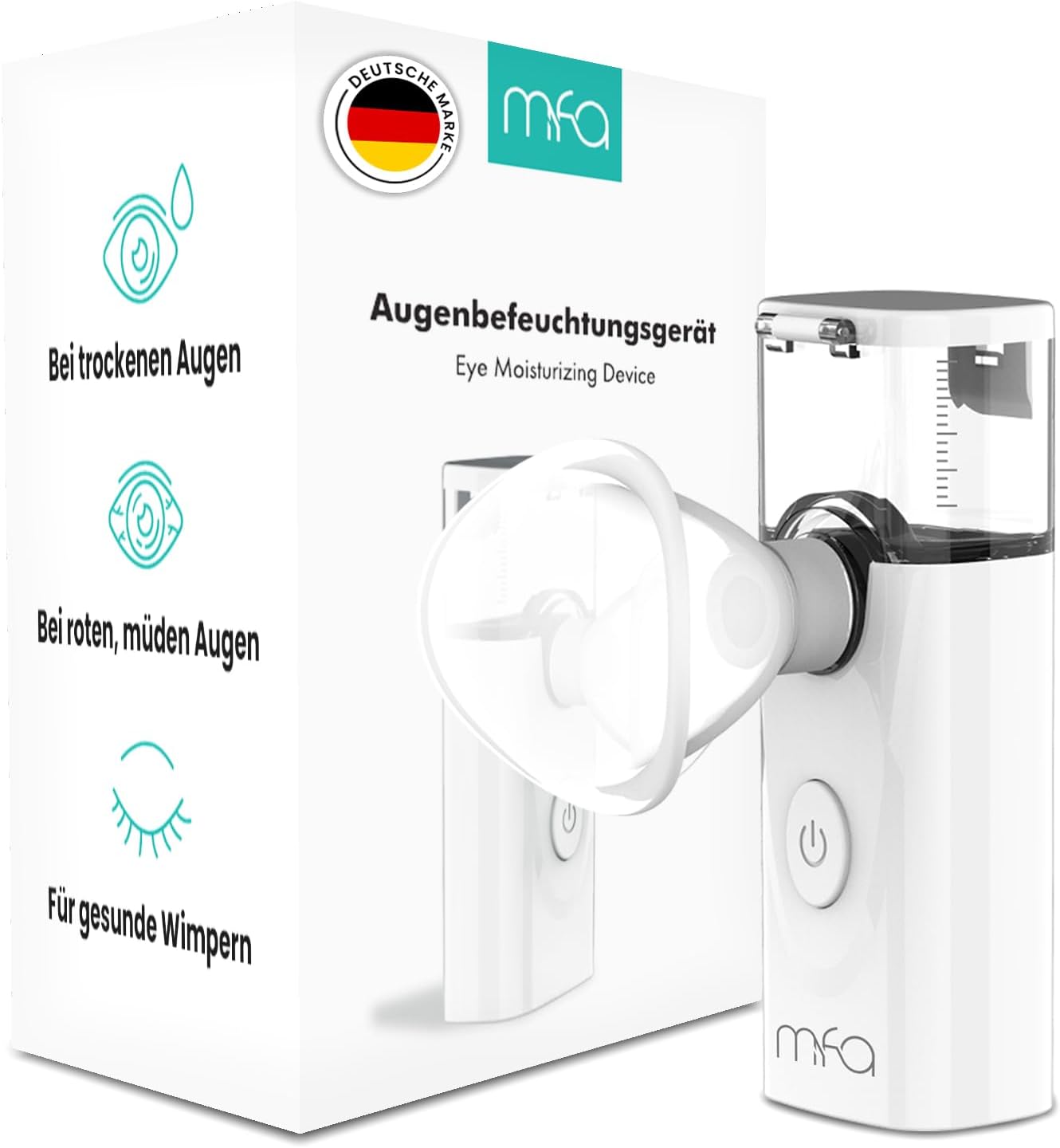 Nano Ogen & Gezichtsvernevelaar | Gezichtsstomer | Eye drop sprayer | Face steamer | Nevelspray | Stoomapparaat tegen droge ogen & gezicht | Werkt met water of oogdruppels | Mistverstuiver