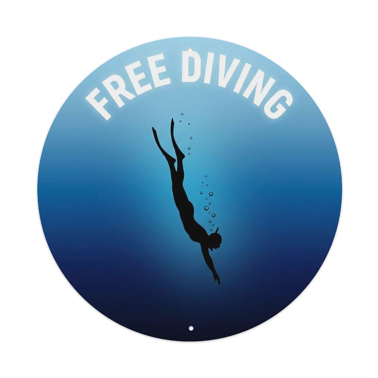 Vintage Free Diving Extreme Sports Vintage Metal Tin Sign Plaque Wall Decor for Cafe, Club Bar, Office, Garden Metal Poster 8x8Inch