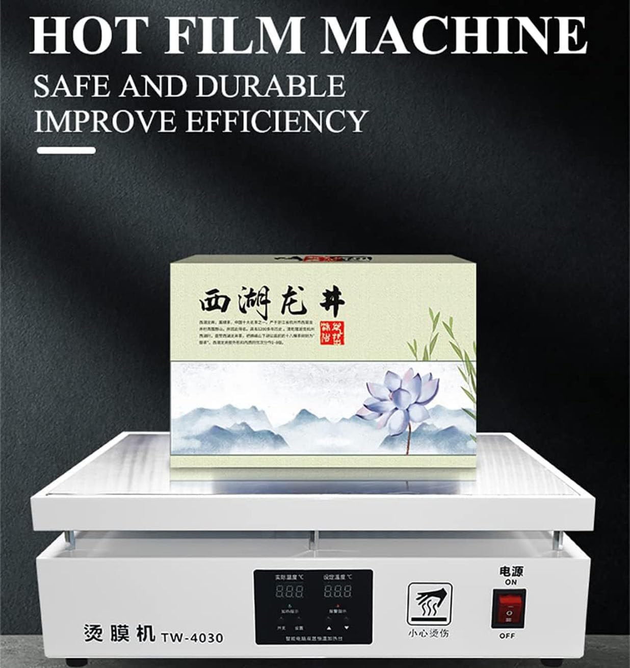 Máquina envolvedora Manual de celofán de 1200W, máquina de Sellado térmico de Escritorio, para Cigarrillos, película selladora térmica de PVC