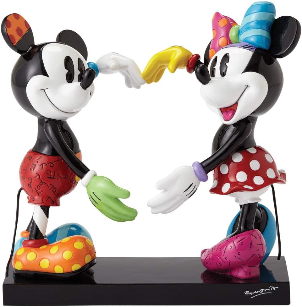 Disney by Britto Mickey and Minnie Stone Resin Figurine