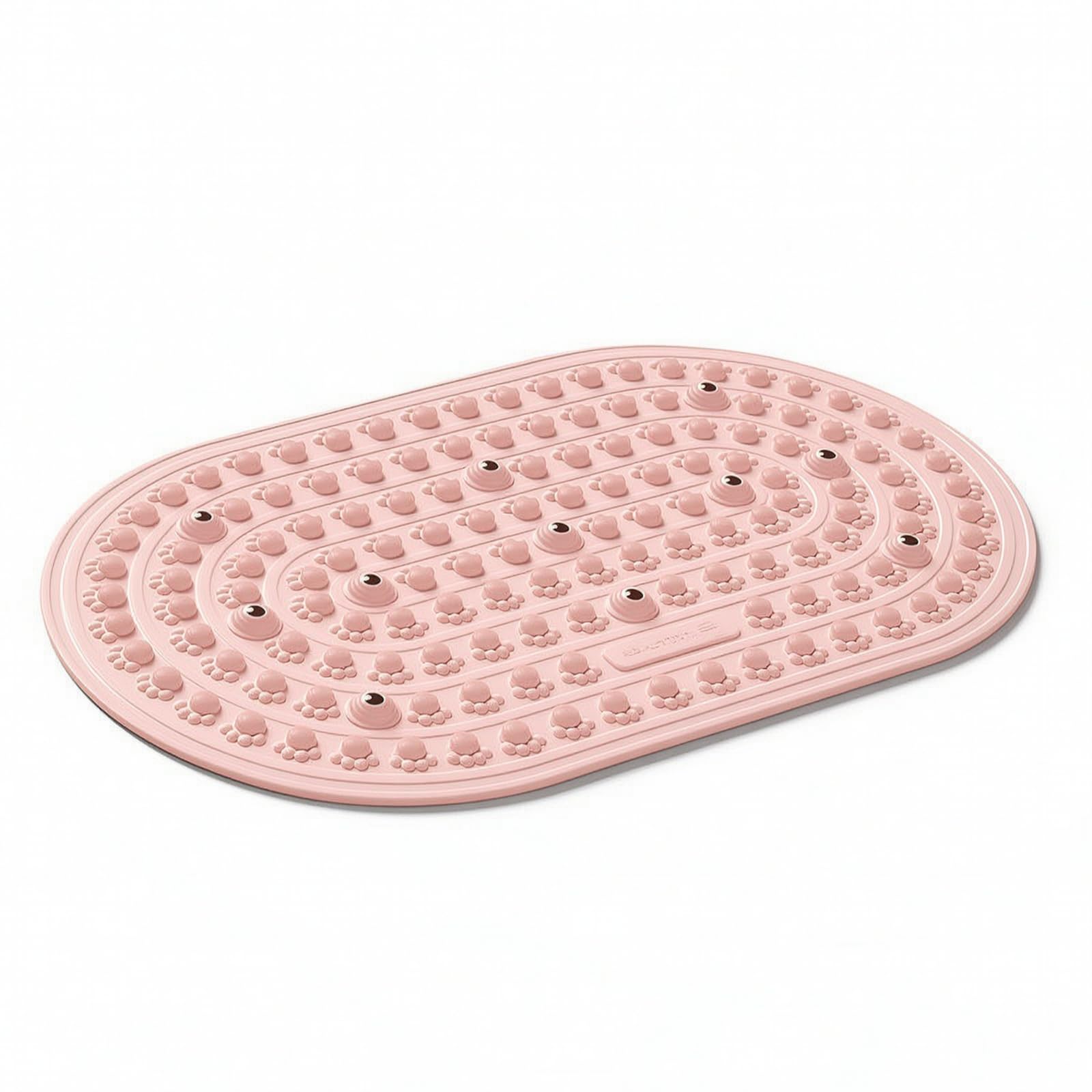 Tappetino Riflessologia Tappeto Massaggio Piedi Pedana Acupressione Suola Cuscino Gel Confortevole con Doppia Texture, Rosa Corallo, Aggiornato, Grande - 45 76cm