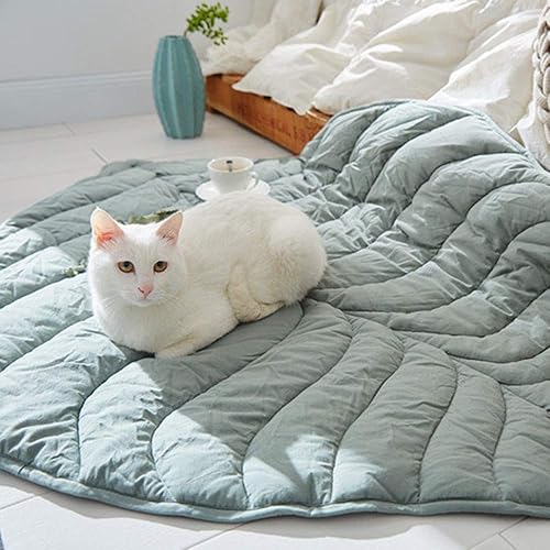 Miniatura 6 de VARIPOWDER Alfombra de juego para bebé, 56.3 x 42.1 pulgadas, de algodón, para habitación de niños, para piso, gimnasio, estera boca abajo, suave,