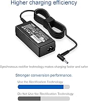 Vista 6 de Cargador compatible con computadora portátil HP 65W 45W Adaptador de energía punta azul inteligente