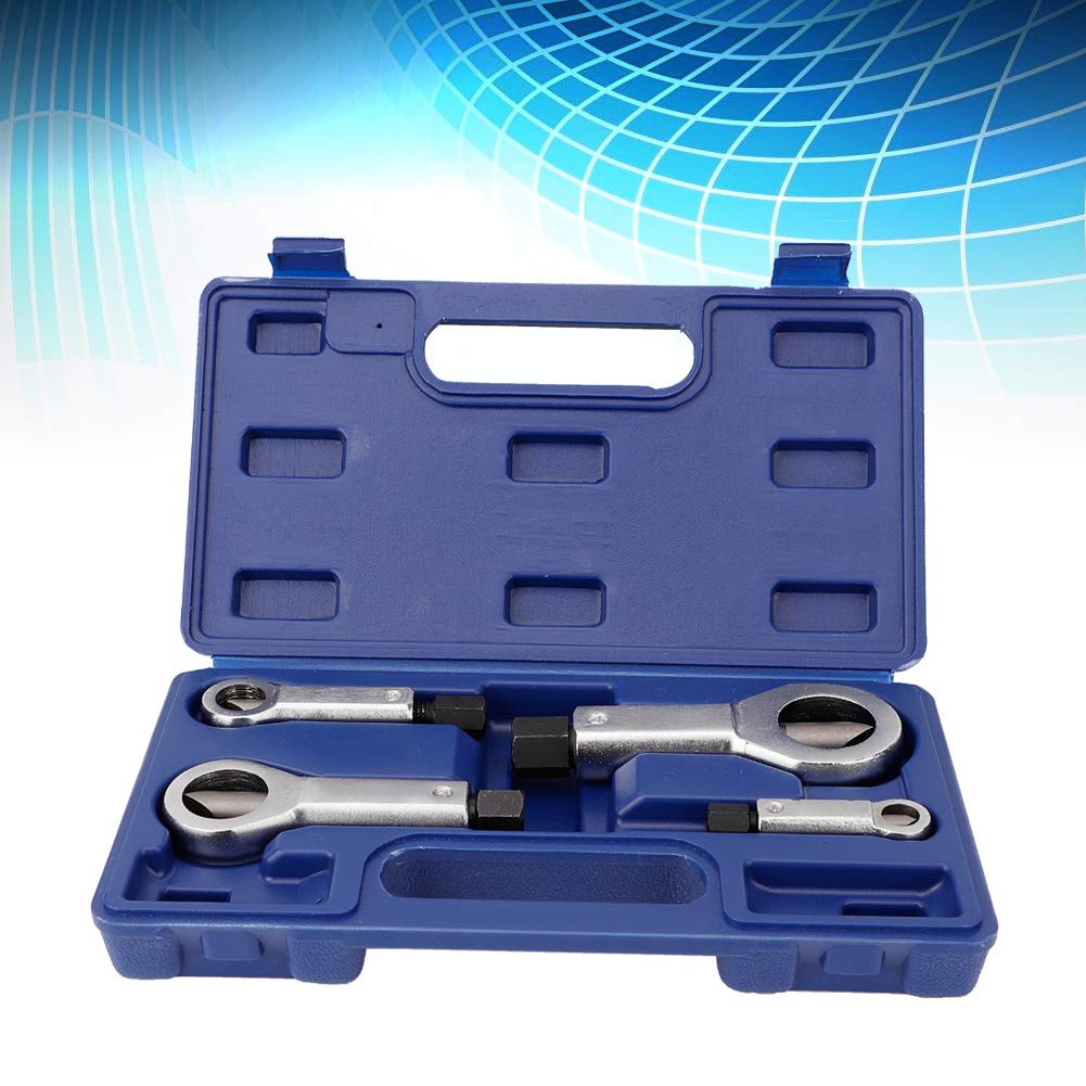 Outil de retrait d'écrou, Fydun 4 pièces séparateur de noix en acier au carbone écrou séparateur séparateur manuel pression Remover extracteur outil 9-27 mm Ensemble Répartiteur d'écrou