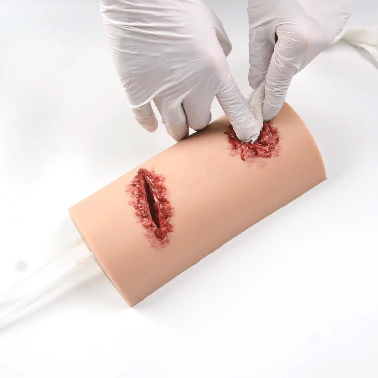 Trainer 2 in 1 per il controllo delle emorragie e la medicazione delle ferite – Kit di formazione realistico per fermare le emorragie per la pratica delle cure di emergenza,Flesh