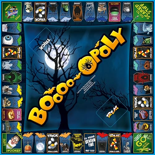 Juego de mesa Boooo-opoly con tema de Halloween para 2-6 jugadores miniatura 4