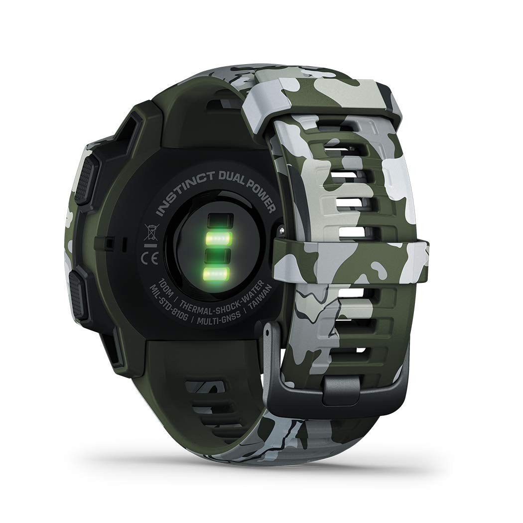 Amazon.co.jp: Garmin Instinct Dual Power Camo Edition Lichen Camo  