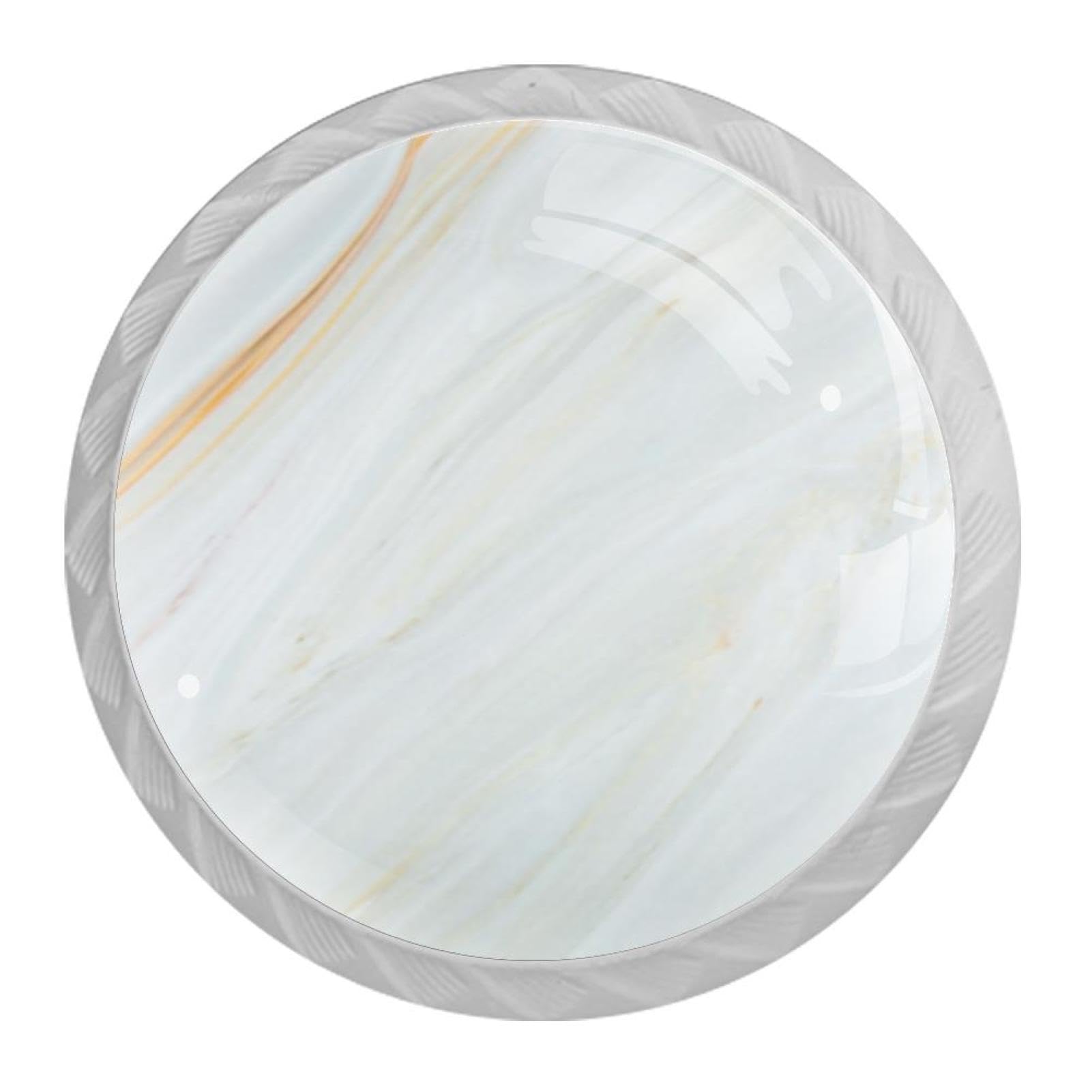 Tqmspg 4 Pieces Drawer Pulls Marble Texture Door Knobs Dresser Handles for Kitchen Wardrobe Cupboard Hardware Furniture