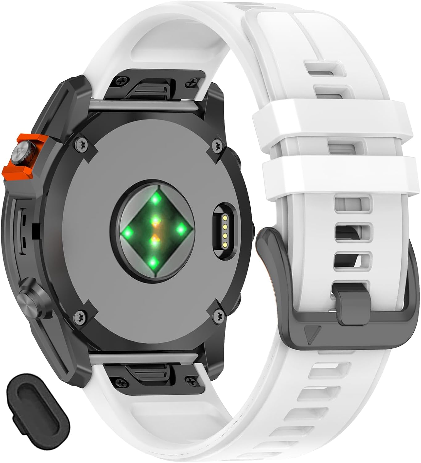 20mm Sport Watch Band Compatible With Garmin Fenix 8 AMOLED-43mm/Fenix 7S pro/7S/Fenix 6S Pro/6S/5S Plus/5S,Silicone Straps for Epix Pro 42MM/Approach S70 42mm/Descent Mk3-43mm/Mk2s - Image 3