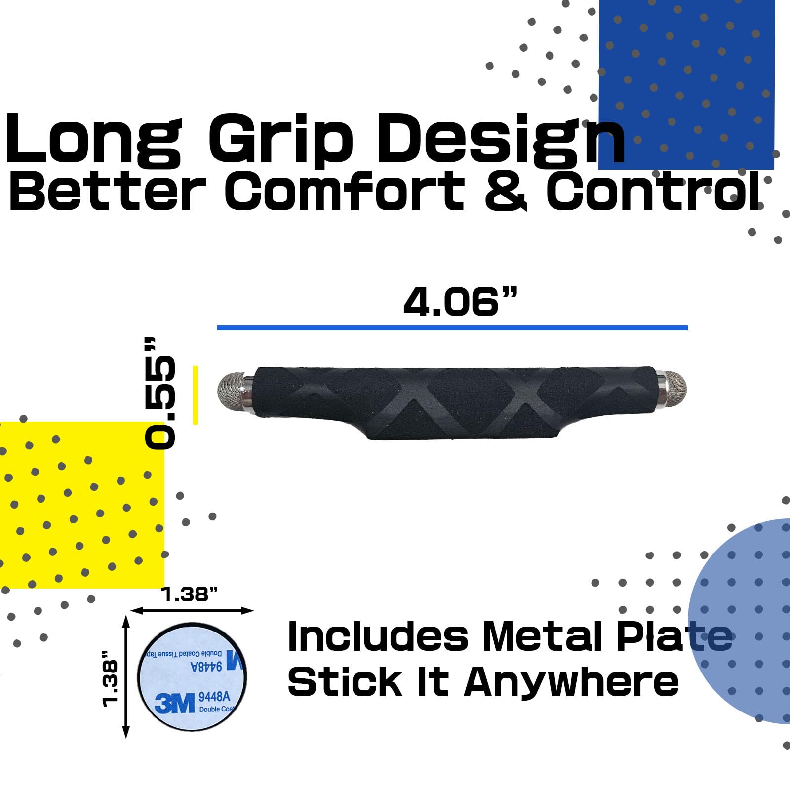 Motorrad Stylus Pen, Magnetischer Stylus, Phone Stylus für Motorrad, Handschuhfreundlicher Stift, Anti-Loss Band, Metallplatten, Ersatzspitzen, Schutzfolie, Motorradzubehör