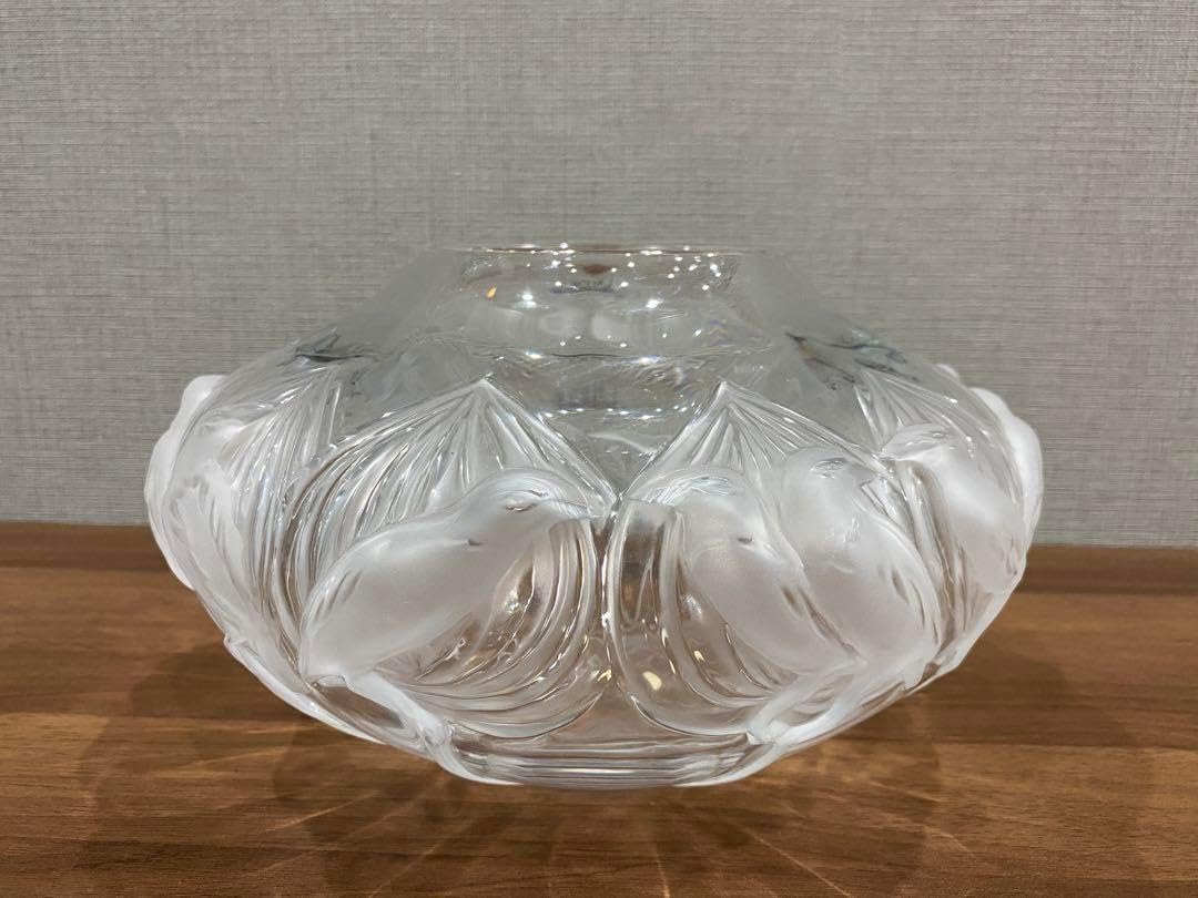 ラリック LALIQUE 鳥 クリスタル 花瓶 ボウル ラリック