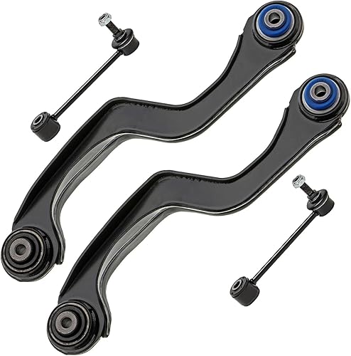 Miniatura 50 de Detroit Axle - Kit de brazos de control frontal RWD para Chrysler 300 Dodge Challenger Charger Magnum, 2 brazos de control superiores 2 rótulas