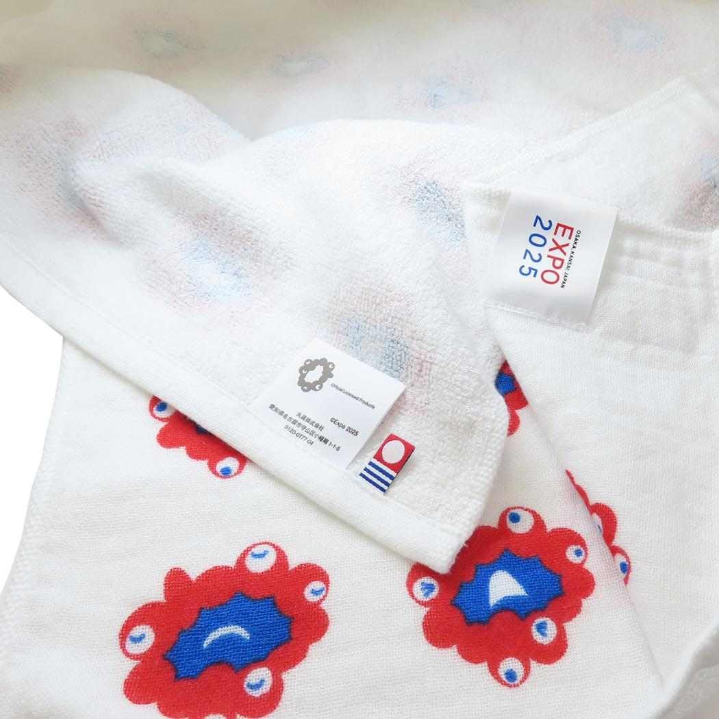 Amazon.co.jp: ミャクミャク[フェイスタオル]片面ガーゼロングタオル