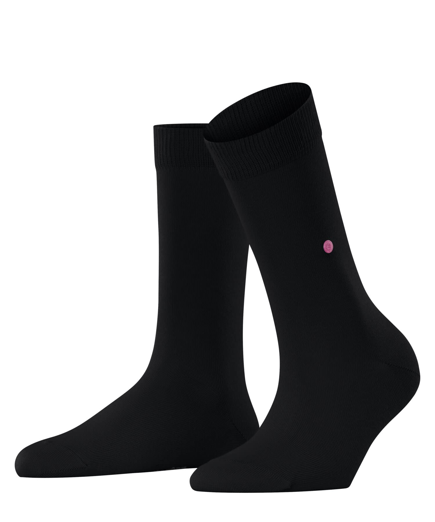 Burlington Women's Lady W So Cotton Plain 1 Pair Socks, Black 3000, 3.5-7