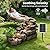 38.2" L Solar Water Fountain Outdoor Garden 5 Tiers Floor Standing Rock Natural Waterfall Outdoor Fountains with LED Lights and Planting Pot for Patio, Porch,Backyard,Home Art Decor