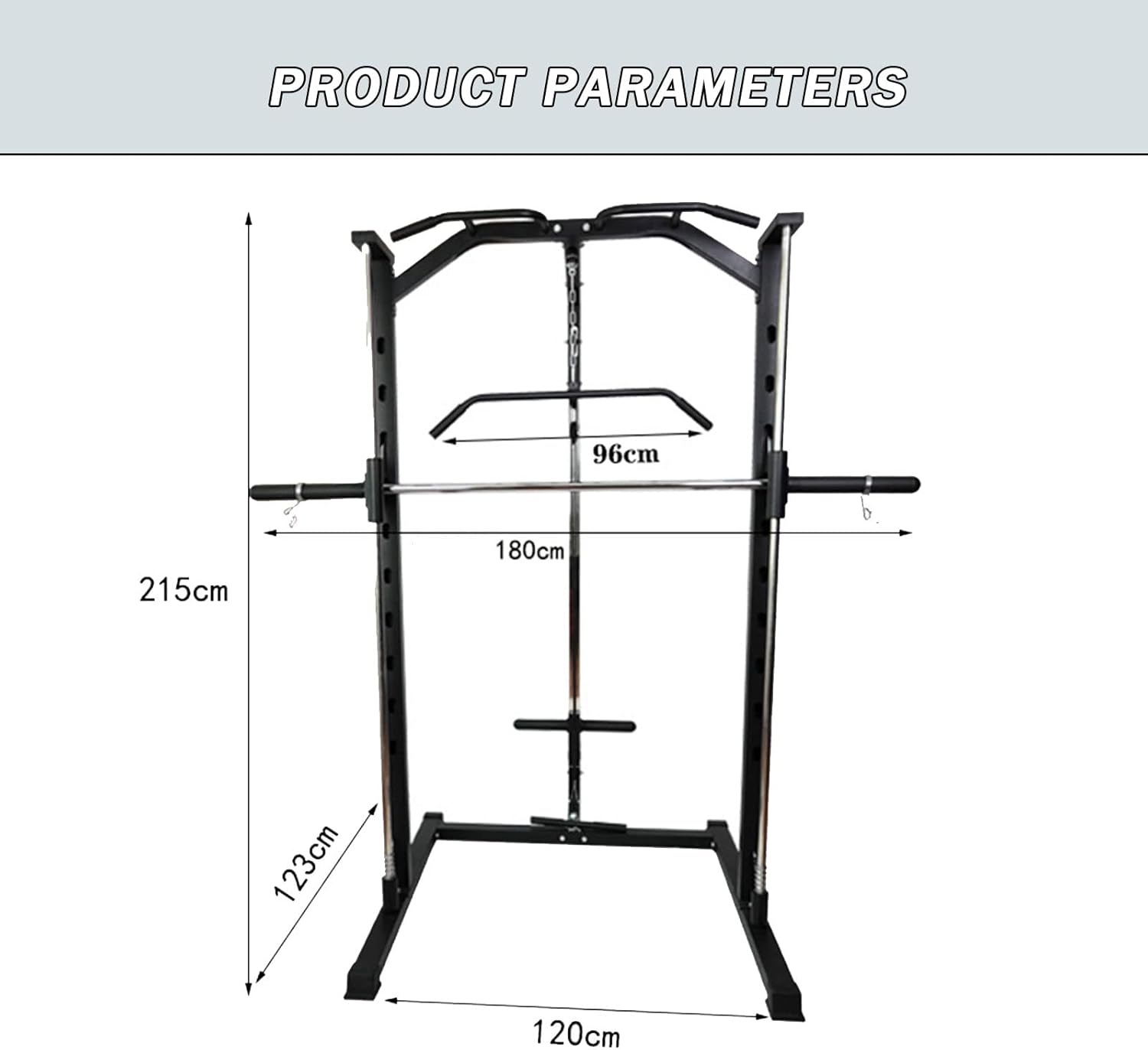 Machine Track Squat Rack e Weightlifting Bed Bench Press Bench Barbell Set Gantry