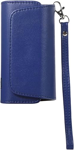 EPMANN Funda de cuero con tapa de 5 colores bolsa de escuela accesorios para Iqos 30 DVD color azul profundo