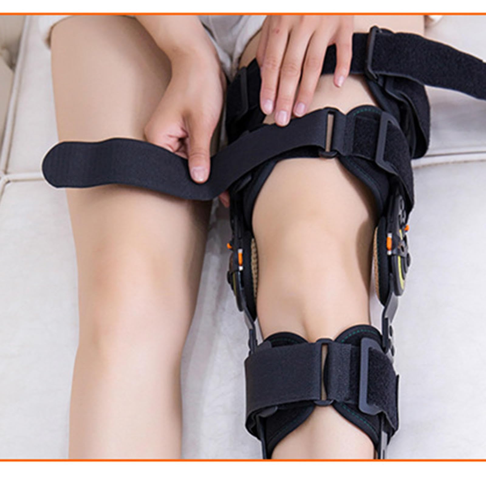 Ginocchiera Rom Incernierata Unisex Ginocchiera Post Operatoria per Il Recupero Dopo L'intervento Chirurgico, Lesioni ACL, MCL e PCL, Tutore di Supporto per Ginocchio Regolabile per Uomini