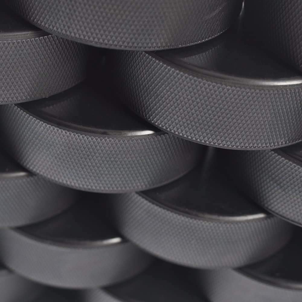 Ice Hockey Pucks for Practicing and Classic Training, Official Regulation, 6oz Diameter 3" Thickness 1" Black, Set of 12