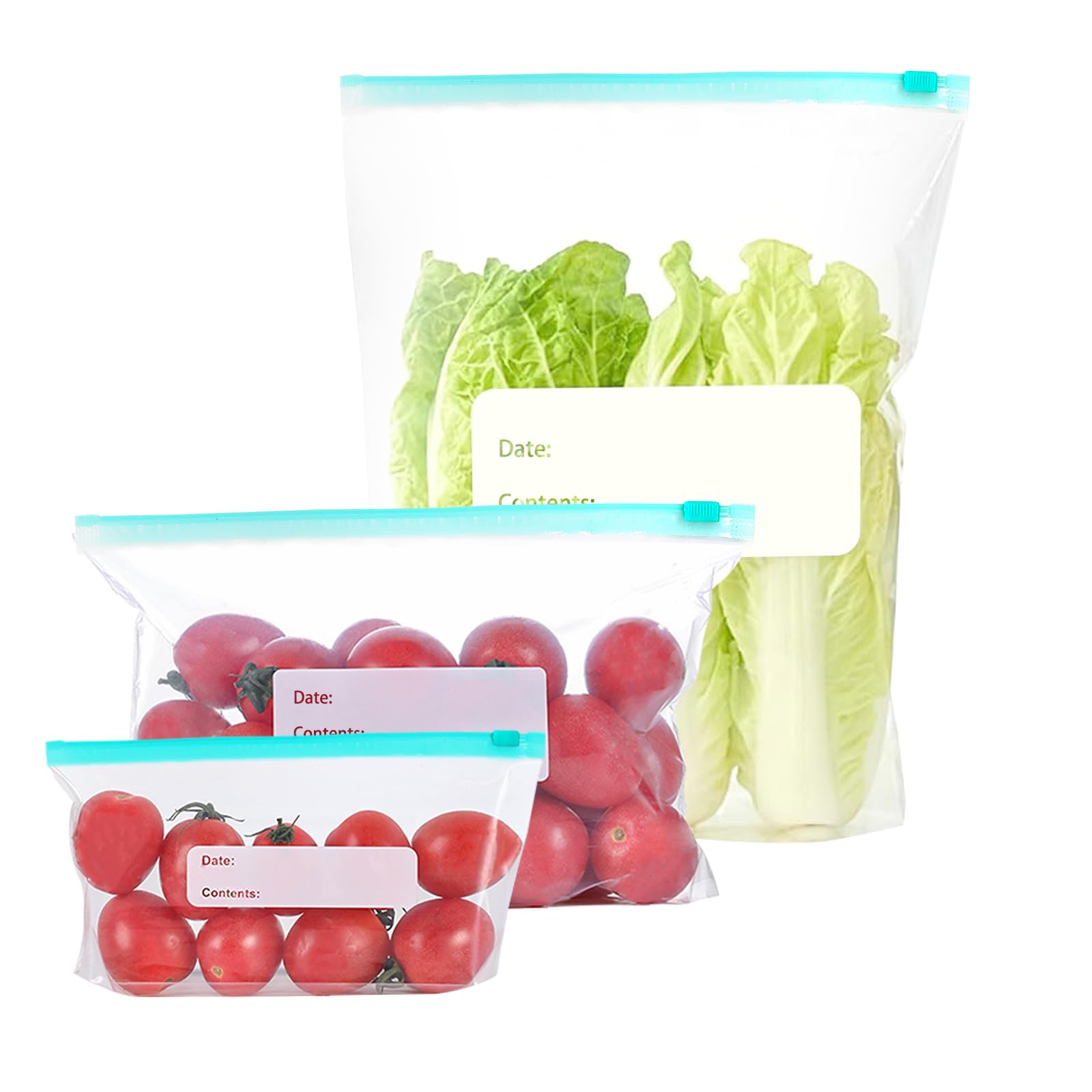 90 Pièces Sac De Congélation Sac Congelation Zip Reutilisable Sac