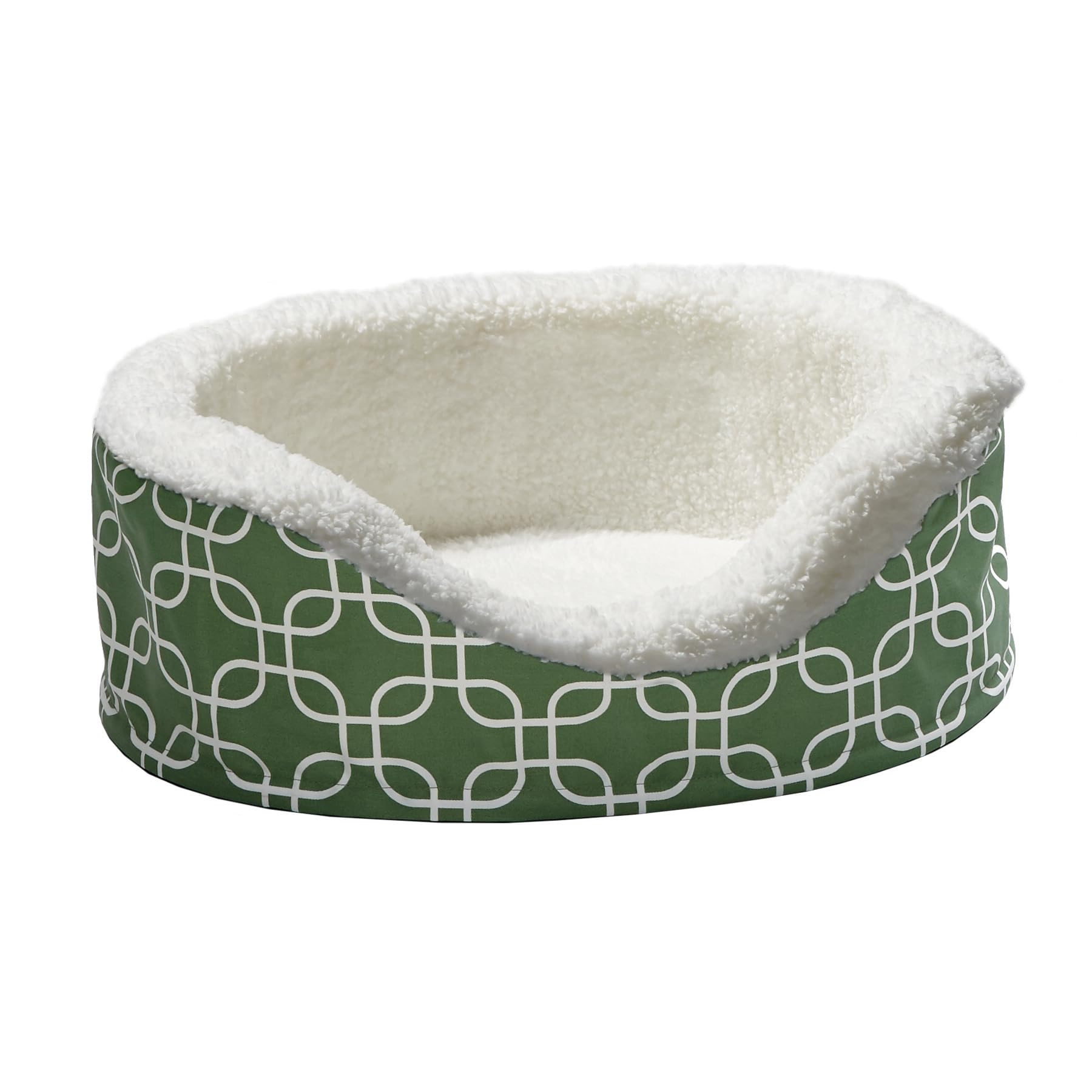 Lit orthopédique vert XS pour le repos de votre animal dans le salon