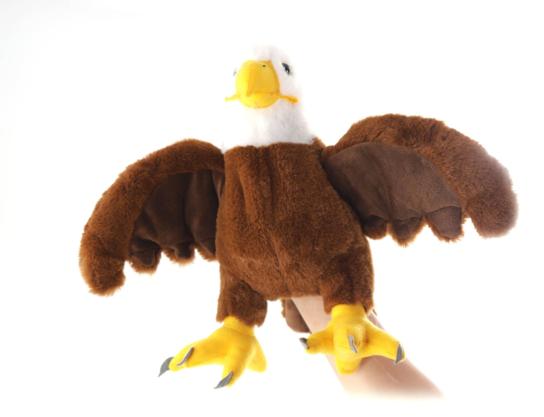 The Petting Zoo Bald Eagle Stuffed Animal Plushie, Gifts for Kids, Puppetz Animals, Eagle Plush Toy 15 Inches