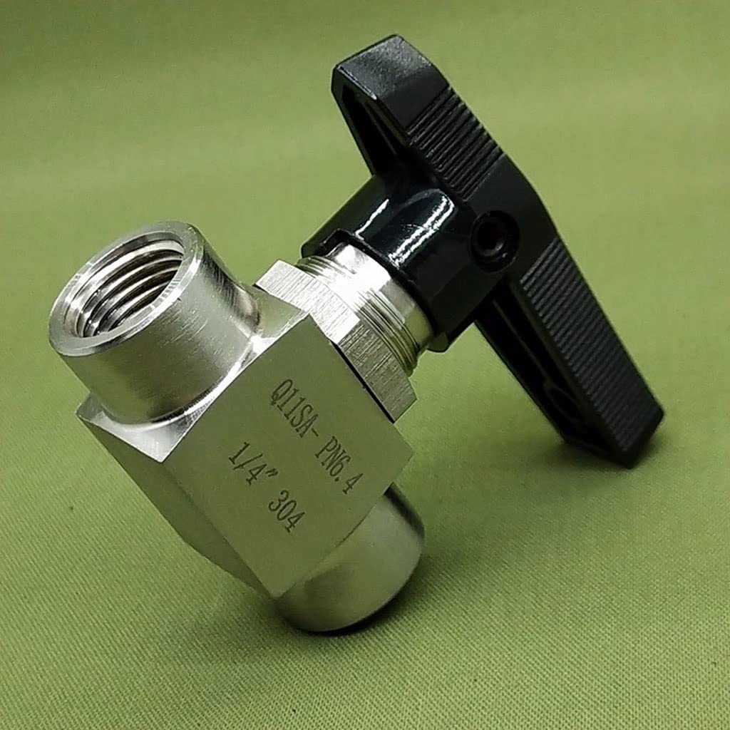 1/4" 3/8" 1/2" 3/4" 1" BSP Female Acciaio Inossidabile 304 Valvola A Sfera Chiusa 915 PSI Acqua Gas Olio Propano Installazione Pannello(1/2")