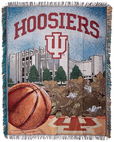 Northwest NCAA Indiana Hoosiers Unisex-Adult Woven Tapestry Throw Blanket, 48″ x 60″, Home Field Advantage