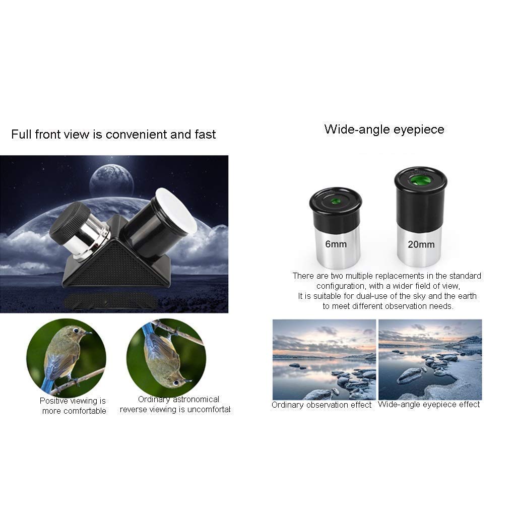 Telescopio para niños, Principiantes, Telescopio Refractor astronómico de 70 mm de Apertura y 400 mm, Telescopio de Viaje portátil para Adultos con Bolsa de Viaje