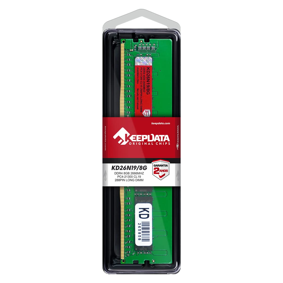 Memória Ram Desktop Ddr4 8gb 2666mhz Keepdata Kd26n19/8g | Amazon