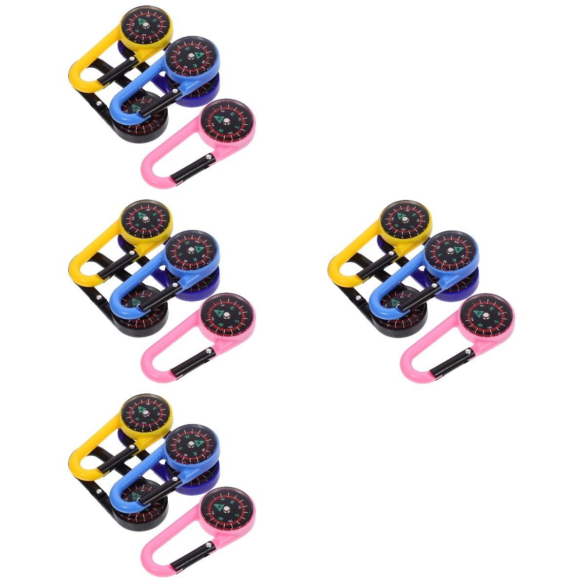 50 Pcs Boussole Extérieure Porte-Clés Porte-Clés Accessoires Boussole Survie Randonnée Fournitures Camping Fourniture Extérieur Accessoire Randonnée Petite Boussole Mousqueton