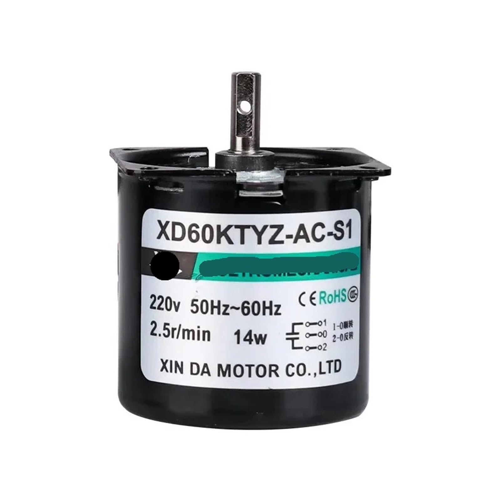 TSIOHKBS 60KTYZ AC 220V 5rpm 2.5rpm 10rpm 15rpm 14W 110rpm Gear Electronic Starter Permanent Magnetic Synchronous Electronic Starter (220v 15rpm)