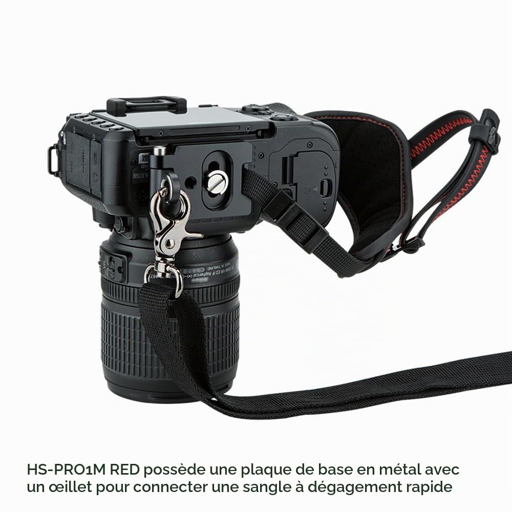 JJC - Sangle de poignée pour Appareil Photo DSLR avec Plaque de Type Arca Swiss pour Canon EOS 6D 5D 7D 2000D 90D 80D Powershot SX70 Rebel T8i T7i Nik. D750 D780 D850 D7500 D7200 D5600 Coolpix P1000