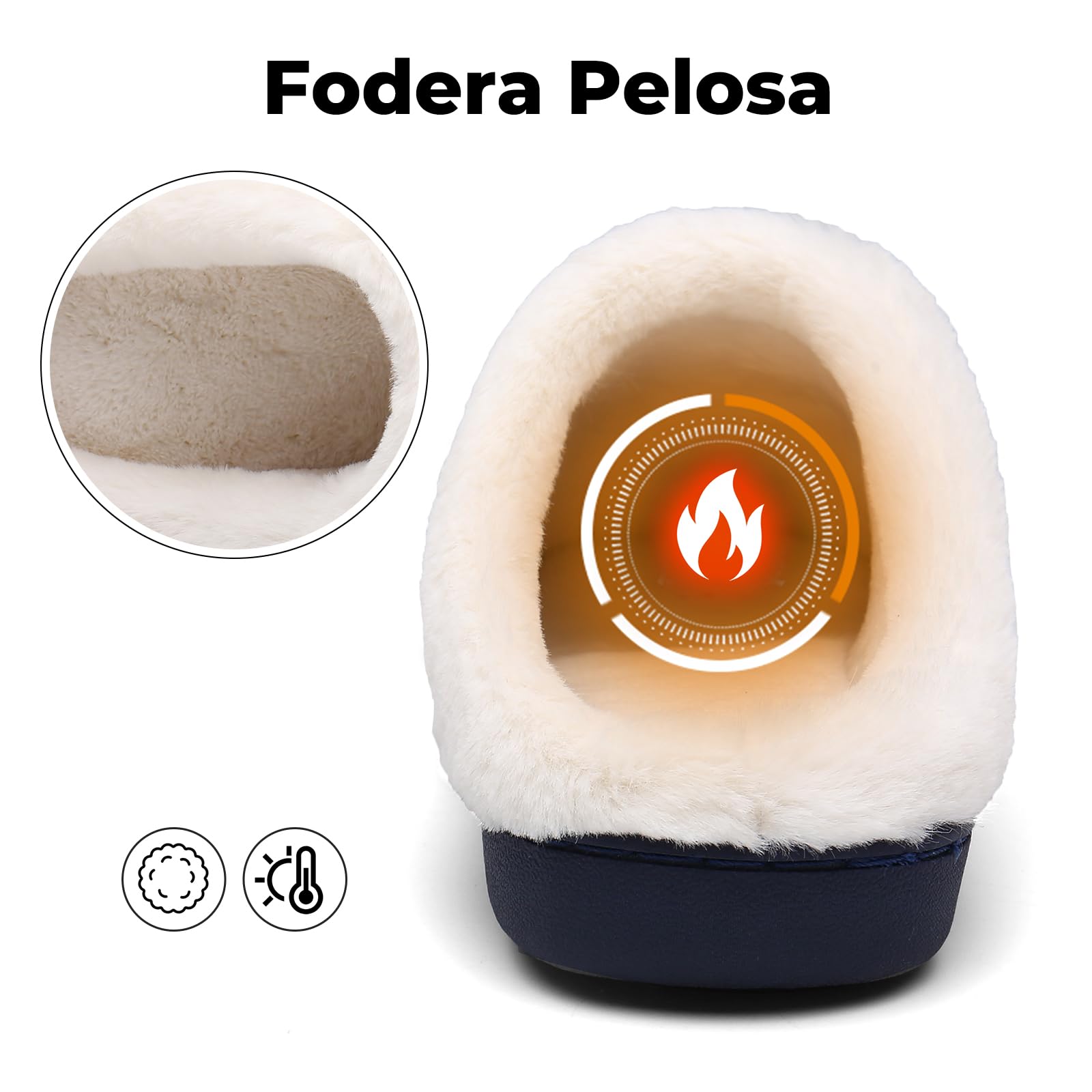 Mishansha Pantofole Donna Uomo Memory Foam in Caldo Cotone Scarpe da Casa