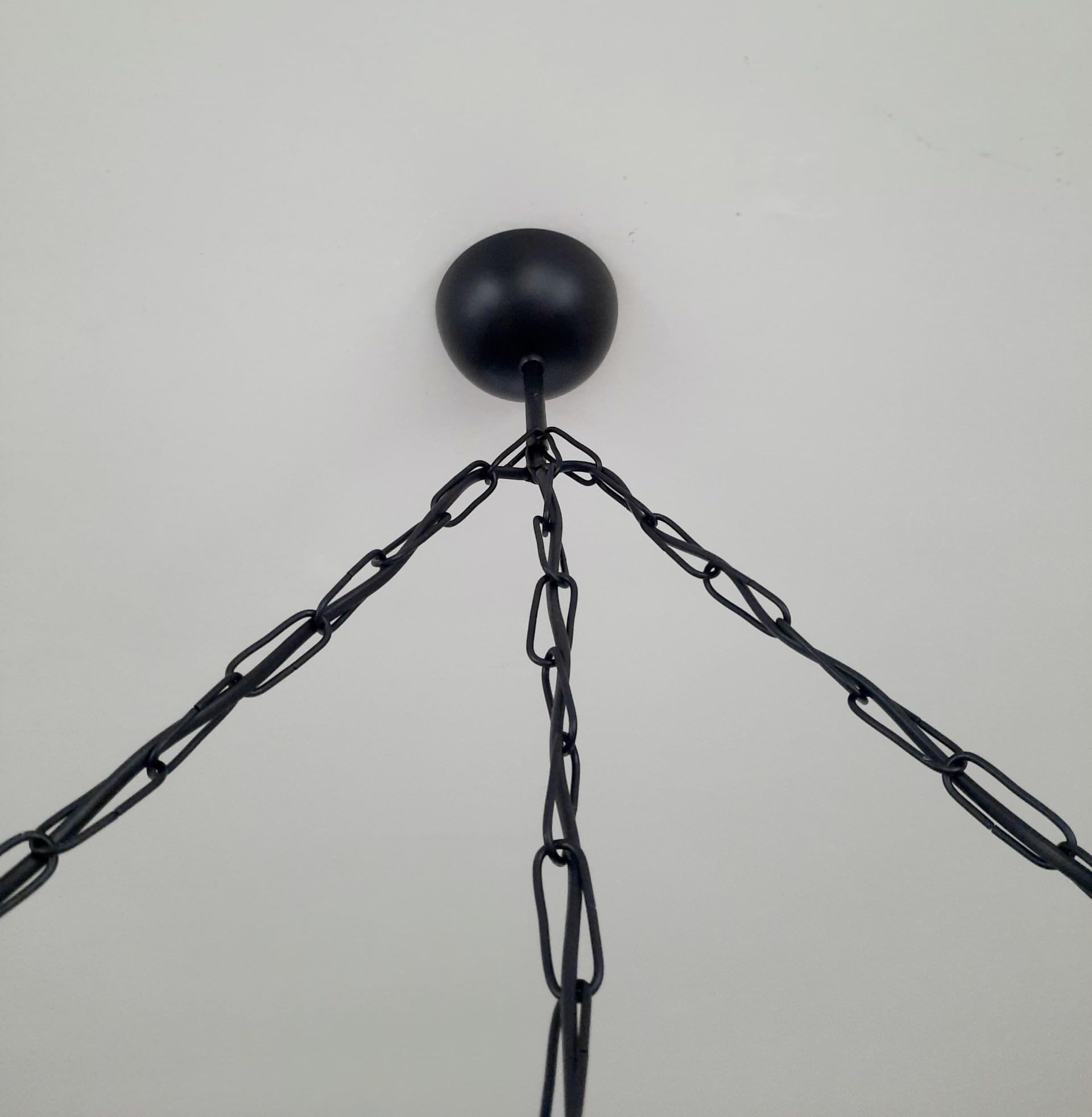 Lustre suspension en bois corde et cuivre - style industriel campagne chic - 3 ampoules E27