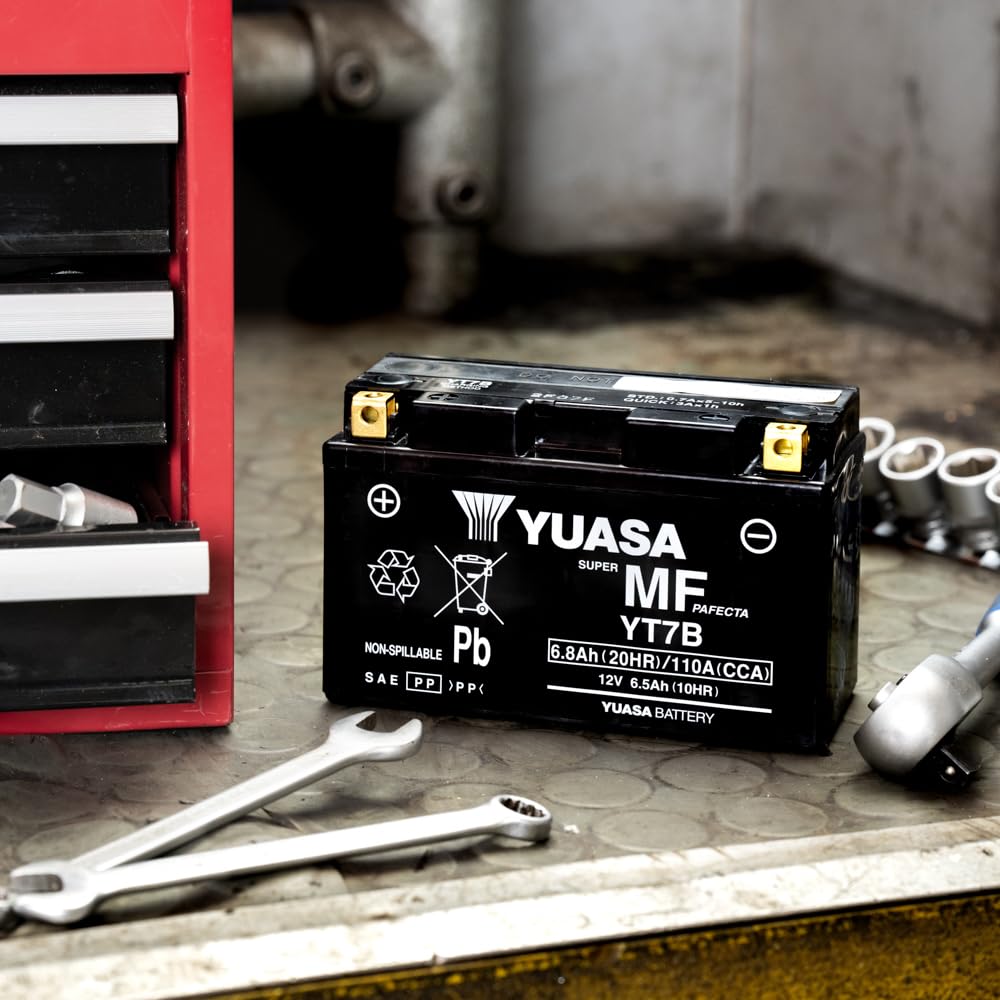 Yuasa YT7B 12V 110 CCA wartungsfreie AGM VRLA Motorradbatterie