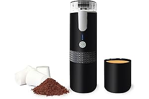 Portable Espresso Machine, Mini Espresso Maker, Cordless Coffee Maker Compatible with Ground...